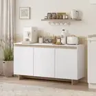 Merryluk Buffet Sideboard 3 Doors Storage Table Cupboard Cabinet