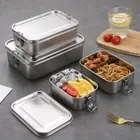 Removable Partitions Food Container Separated Food Storage Box Camping