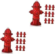 GLEAVI 2sets Dog Training Aid Fire Hydrant Urine Post Indoor Pet Toilet Puppy 10pcs*2