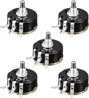 XYWHPGV WX112 10K Ohm Variable Resistors Single Turn Rotary Carbon Film Taper Potentiometer 5pcs(2fd8f 765fe f4cab 7a012 c110a ca0d6
