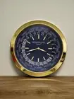 Patek Philippe World Time-Inspired Wall Clock - 34cm Gold Finish
