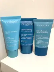 Clarins Hydra-Essentiel Series (Mask, Moisturiser, Night Cream) 15ML Each Unopen
