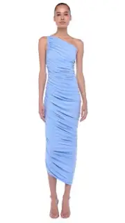 Norma Kamali Diana Gown Celestial Blue - XXS / 32