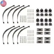 2/4PC Steel Leaf Spring Suspension Black For RC 4WD D90 1/10 RC Rock Crawler Car