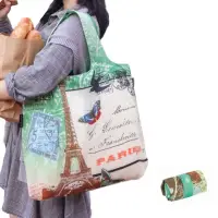 在飛比找momo購物網優惠-【ENVIROSAX】折疊環保購物袋―旅行 法國巴黎