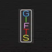Gifts Sign for Business Displays | LED Flex Neon | 13"W x 32"H x 1"D