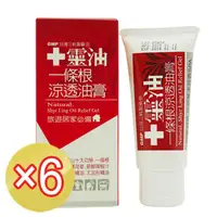 在飛比找PChome24h購物優惠-《十靈本舖》十靈油一條根涼透油膏(60g/瓶)x6盒