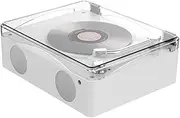 Retro CD Player Bluetooth5.0 Rechargeable Built-in Speaker HiFi Music Player Lossless Playback Infrared Remote Control Easy Install,B