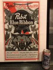 PABST BLUE RIBBON Beer PBR ART CAN DESIGN Josh Holland Signed LTD EDT Art Print