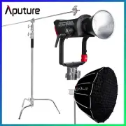 Aputure LS 600d 600W Daylight 5600K LED Video Light +Light Dome SE + C Stand