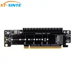 XT-XINTE PCIE X16 轉 X8+X4+X4 分線器轉接卡支持 PCIE 4.0 M.2 用於 NVME 端