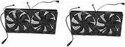 2 Sets 240mm Pc Water Cooling Radiator High Performance CPU Cooling Fan for Gaming Computers