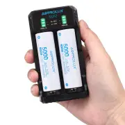 ASTROLUX® SC02 Type-C QC 3.0 Quick Charge USB Battery Charger Dual-slots For Li-ion/IMR/INR/ICR Ni-MH Ni-Cd 21700 18650