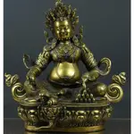 純銅鎏金黃鼠財神 藏傳佛教格魯派五姓財神之首 高30CM寬30CM重量5.06斤T4208-148