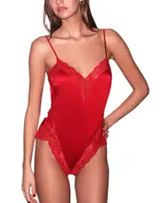 Fleur du Mal Venus Lace Trim Teddy