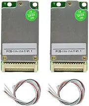 2PCS 13 Series Lithium Battery Protection Board, 15A 4.2V With Temperature Control, Suitable For Ternary Lithium Battery, Same Port Ternary With Temperature Control