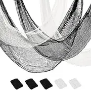 Creepy Cloth - Spooky Cloth - White Spooky Cloth Gauze for Halloween Supplies Home Wall Doorway Yard Decor 72x29 Inches