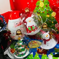 在飛比找蝦皮商城精選優惠-聖誕節 聖誕裝飾充氣發光氣球60cm聖誕球 LED聖誕節發光