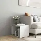 Wooden Side Table Sofa Lounge Lamp Book Bedside Storage Coffee Drawers White