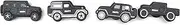 Snappy Shoe Rivets - Just Enough Essential Parts All-Terrain Trucks (Set of 4) - Shoe Charms for Clogs or croc