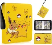 Pikachu Binder Card Holder Album 50 Sheets Fit 400 Trading Cards Zipper Gift Toy