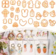 Easter Polymer Clay Cutters - 27 Pcs Spring Clay Cutters for Polymer Clay Jewelr