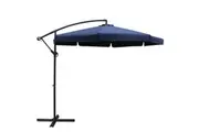 Instahut 3m Outdoor Umbrella Cantilever Garden Beach Patio Navy
