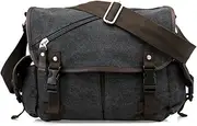 OCT17 Men Messenger Bag College Shoulder Canvas Vintage Crossbody Military Satchel Bag Laptop