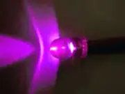 Computer Case Panel 3mm Purple LED Light 12VDC 16" Wires Universal Fit Tailed