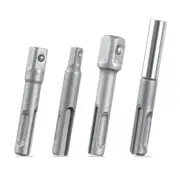 4Pcs Drill Socket Adapter Impact Drill Extension Drill Bit Adapter 1/4 3/8 1/2