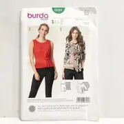 Burda Style Sewing Pattern 6580 UNCUT Factory Folded Womens Blouse size 8-18