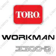 Fits Toro Workman 3300D Decal Kit Utility Vehicle - 7 YEAR OUTDOOR 3M VINYL!