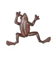 Mr Gecko Cast Iron Cute Handcrafted Frog Antique Rust Decor Figurine Statue