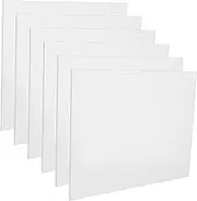 DOITOOL 6pcs Transparent Acrylic Note Board Versatile Memo Board for School Store Home Space Saving Design for Writing Drawing Decoration