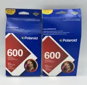 2 Packs Polaroid 600 Instant Camera Film - 10 Photos Each - Expired 2007