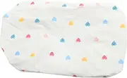 SWOOMEY Sheet Cotton Crib Mattress Sheet for Heart Pattern Fitted Crib Sheet for Boys Easy to Clean Safe Comfortable