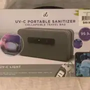 NEW Vie Oli UV-C Portable Sanitizer Collapsible Travel Bag Kills To 98%germs New