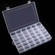36 Grids Clear Plastic Organizer Box for Small Crafts Beads Jewelry Tackles