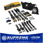 Supreme Suspensions 2x Ratchet Tie Down Straps + 2x Ratchet Load Straps Bundle