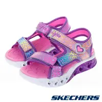 在飛比找PChome24h購物優惠-SKECHERS 女童涼拖鞋系列燈鞋 FLUTTER HEA