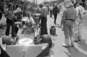 Hans-Joachim Stuck March 741 Ford gets refuelled in the pit lane 1979 Photo