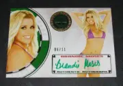 2013 Benchwarmer BRANDIE MOSES Vegas Baby #15 Green Auto/10 PLAYBOY - Easy Rider