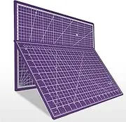 JKCrafts Self Healing Cutting Mat A1-90x60cm with Normal PVC, Purple - Craft Mat - Sewing Cutting Board - Quilting Cutting Mat - Dressmakers Cutting Mat - Rotary Cutting Mat (A1, Purple)