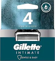 Gillette Intimate Hair Razor Cartridges, 4 Refills