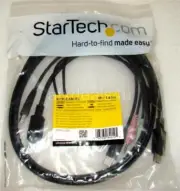 StarTech DP4N1USB6 4-in-1 USB DisplayPort KVM 6FT Switch Cable New