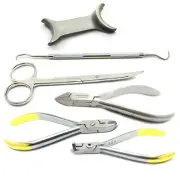 Orthodontic Hard Wire Cutter TC Jacquette Scaler, Cheek Retractor Mouth Opener