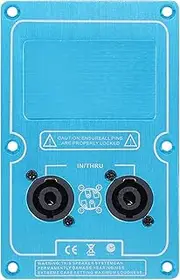 Speaker Wiring Junction Box | Double 4-Core Speaker Jack Plate | Audio Amplifier Socket for Stage Sound Recording Studio