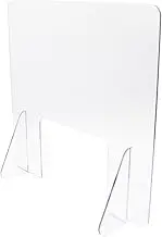 Veemoon Sneeze Guard Protective Shield Barrier for Table Transparent Partition Divider Easy Installation for Offices Cashiers Reception Desks Ensures Safe Interaction