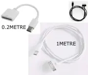 30pin to Type-C USB-C Sync Data Charging Cable For Apple iPhone 3gs 4s iPad iPod
