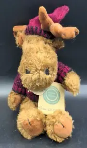 Boyds Bear Moose Myron Von Hindenmoose w Christmas Sweater Tags Collectible